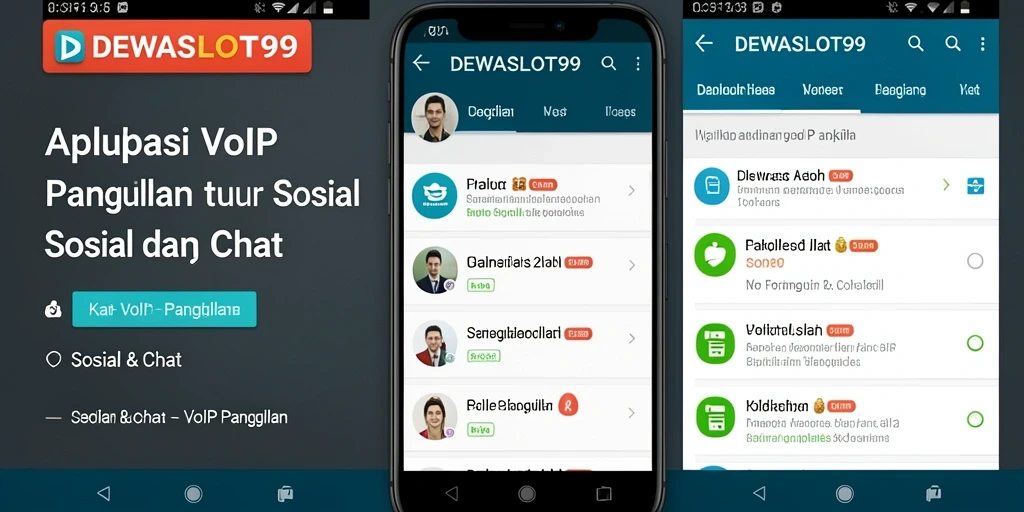 Antarmuka DEWASLOT99 yang intuitif dan menarik untuk VoIP Panggilan.