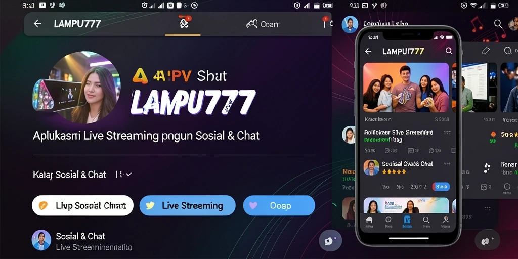 Antarmuka LAMPU777 yang menarik dan fungsional dalam Live Streaming.