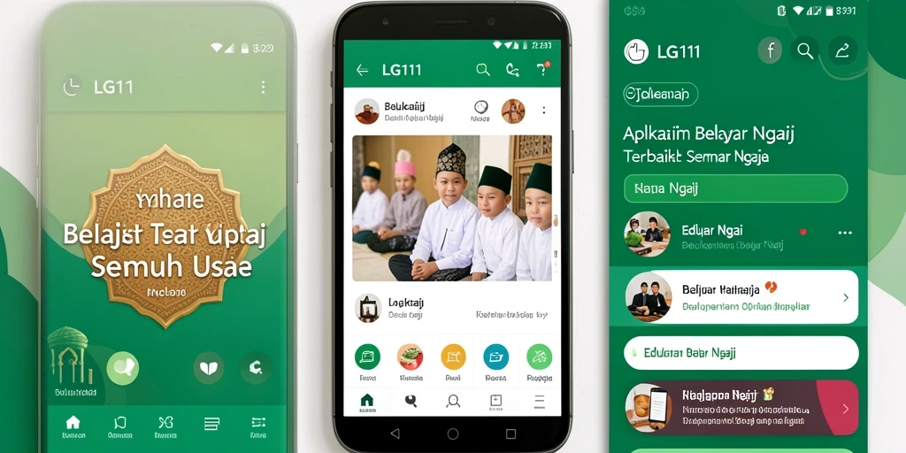 Antarmuka LG111 yang ramah pengguna dan intuitif.