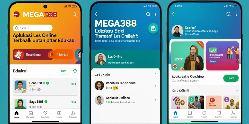 Tampilan antarmuka MEGA388 yang user-friendly dan menarik untuk belajar.