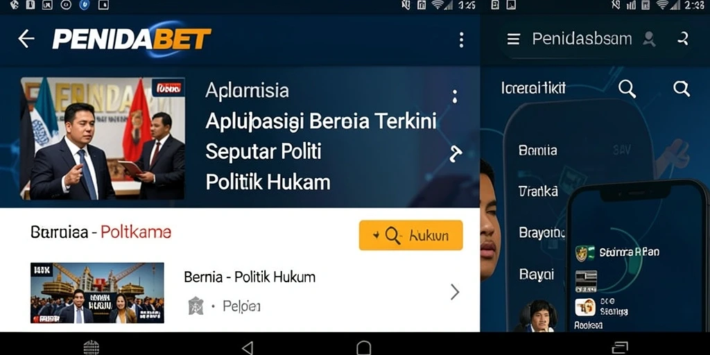 Tampilan antarmuka PENIDABET yang informatif dan menarik.