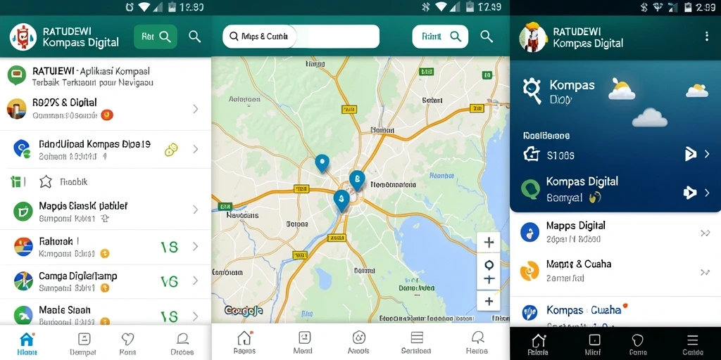 Tampilan antarmuka RATUDEWI yang jelas dan informatif.
